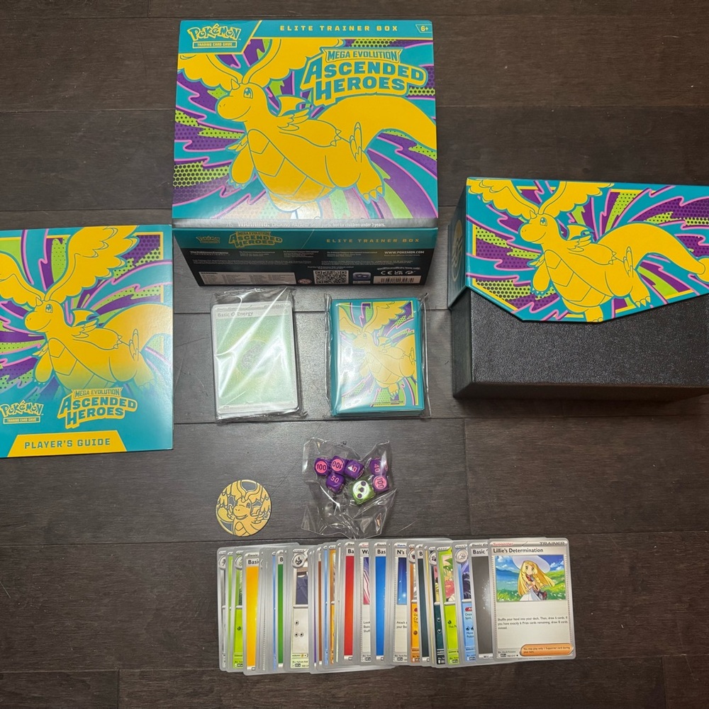 Pokemon Cards TCG Mega Evolution Ascended Heroes Elite Trainer Box + Accessories